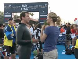 Rob Riggle at Nautica Malibu Triathlon Presented By Equinox Stock Footage