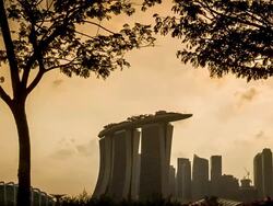 Silhouette People Jogging Stock Footage