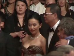 Cannes steps for "Gamorra" Stock Footage