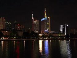 Frankfurt Skyline Stock Footage