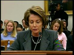 US House Speaker Pelosi testifies on global warming News Clip