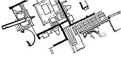 Home floor plan, watercolor & pencil freehand sketch Stock Footage