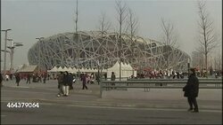 Beijing Birds Nest Stadium after 2008 Olympics News Clip