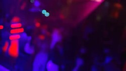 Disco Dancers Defocused TIME LAPSE Stock Footage