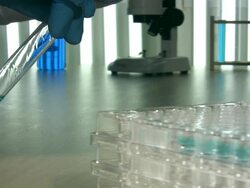 Scientific Research Laboratory Experiment Stock Footage