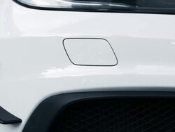 White sport car. Side view Stock Footage