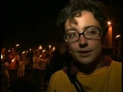 Preps for candlelit vigil for quake victims and against summit News Clip