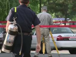 Shooting at Seattle Pacific University Stock Footage