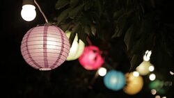 Party decoration Stock Footage