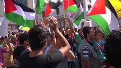 CLEAN: Mass rallies in West Bank back Palestinian UN bid News Clip