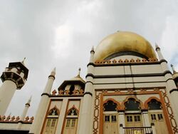 Mosque with Cloudscape Stock Footage