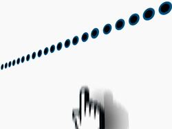 Internet Web browser hand pointer icon Stock Footage