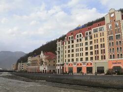 General Views Of Sochi Location for 2014 Winter Olympics Stock Footage