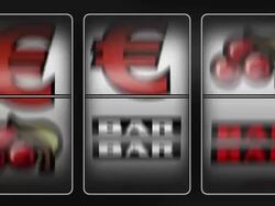 Euro Symbol Slot Machine Stock Footage