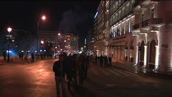 Protesters throw petrol bombs at police after man commits suicide Instructional Video