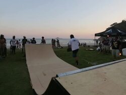 Skateboarding In Rio De Janeiro Stock Footage