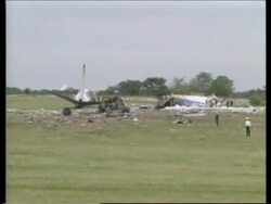 ARGENTINA: 2 KILLED AND 6 INJURED IN AIR FORCE CARGO PLANE CRASH News Clip