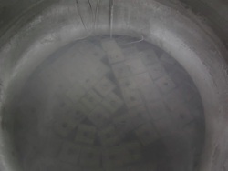 Slow zoom in to seeds inside cryogenic storage unit. Stock Footage