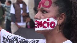 CLEAN : Journalist demo in Mexico City a month after reporter's murder News Clip