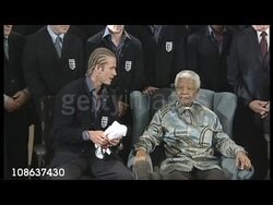 Nelson Mandela Meets England Football Team News Clip