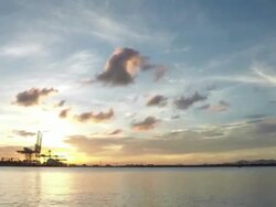 Contrainer cargo shipping load in and out Stock Footage