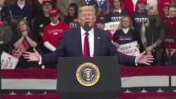 CLEAN : Trump shrugs off impeachment rages against radical Democrats News Clip