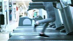 Treadmill workout, 4k Stock Footage