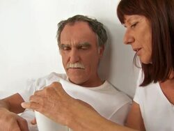 Sick Senior Man Stock Footage