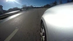 Mini Camera recording story with car Stock Footage