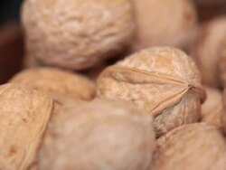 MS TD Typical Brazilian Fruits nuts / Sao Paulo, Brazil Stock Footage