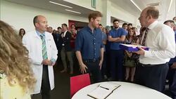 Prince Harry touring the Haribo factory News Clip