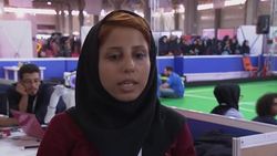 Female fans flock to football robot cup in Iran Instructional Video