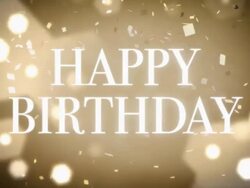 Loopable and Elegant Happy Birthday Animation Stock Footage
