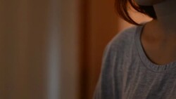 HD:Young woman working with secret data Stock Footage