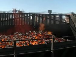 Coke and iron and steel factory Stock Footage