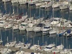 La Grand-Motte Marina Stock Footage