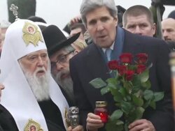 John Kerry And Patriarch Filaret Independence Square News Clip