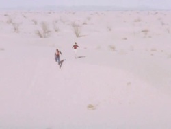 Mojave Desert Run Stock Footage