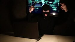 Terrorist warning video Stock Footage