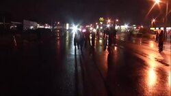 One person was shot and seven people were arrested early Sunday morning as police imposed a curfew in a St. Louis suburb where a black teen was shot and killed by a white police officer last weekend. (Aug. 17) News Clip