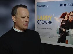 INTERVIEW: Tom Hanks on being a hands on Actor/Director, his experience in film making, preferring to be on set at the  'Larry Crowne' Junket at London England. (Footage by WireImage Video/Getty Images Entertainment Video) Stock Footage