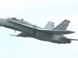 F18 Flying Sequence Stock Footage