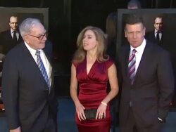 Warren Buffet and guests at the 'Wall Street: Money Never Sleeps' New York Premiere Stock Footage