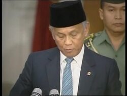 INDONESIA: HABIBIE EAST TIMOR PRESS CONFERENCE News Clip