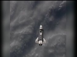 Space shuttle Discovery arrived at the International Space Station on Saturday, making its final visit before being parked at a museum.  It blasted off Thursday with just two seconds to spare after being held up by a balky ground computer. News Clip