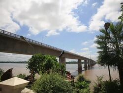 Thai-Lao Friendship Bridge II Stock Footage
