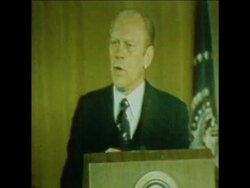 SYND 4 5 76 GERALD FORD CAMPAIGNING IN INDIANA News Clip