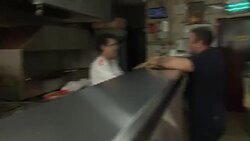 Kebabs being served in kebab shop News Clip