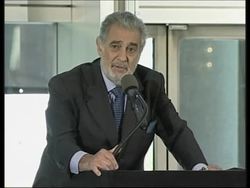 Placido Domingo comment on death of Pavarotti News Clip