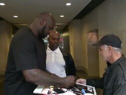 Shaquille O'Neal at the 'TODAY' show studio Stock Footage